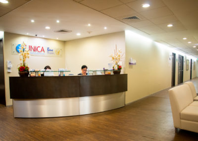 Recepción UNICA Hospital La Bene