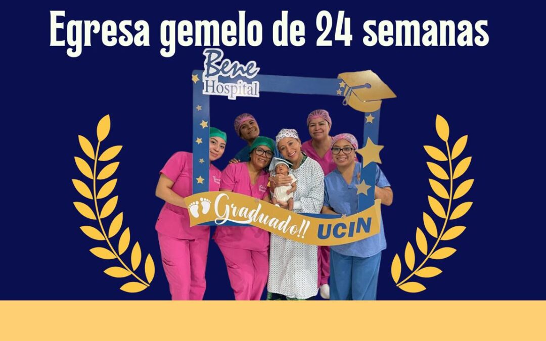 Logro que inspira vida: los gemelos de 24 semanas egresan con éxito de la Bene